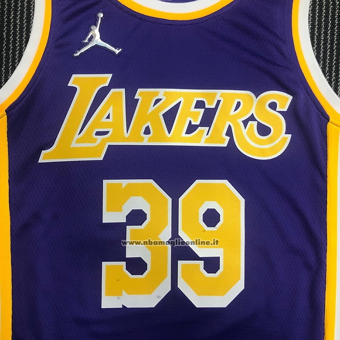 Maglia Los Angeles Lakers Dwight Howard #39 Statement 2021-22 Viola